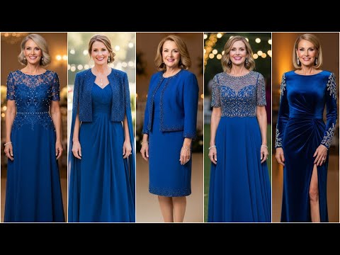 Royal Blue Mother of the Bride Winter Dresses: Elegant Styles for Cozy, Chic Cold-Weather Weddings
