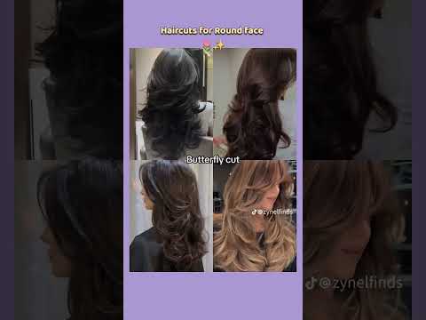 Haircuts for Round face shape 💅✨#hairstyle #haircare #haircut #face #viral #shorts #aesthetic
