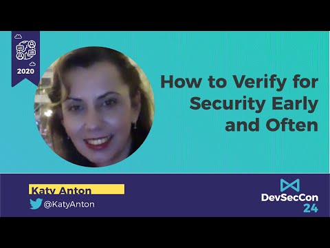 Image thumbnail for talk How to Verify for Security Early and Often