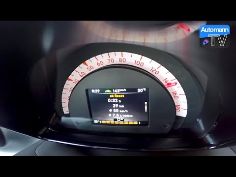 2016 Smart DCT Turbo (90hp) - 0-155 km/h acceleration (60FPS)