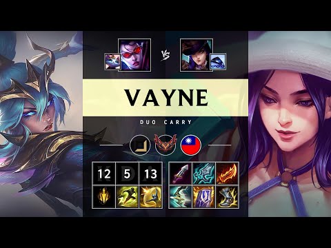 Vayne ADC vs Caitlyn - TW Grandmaster Patch 25.12