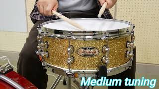 Video thumbnail for 【Pearl Masters Snare Drum MRV1455S/C 14"×5.5"】試奏動画 by 桑名厚　アートチャンネル