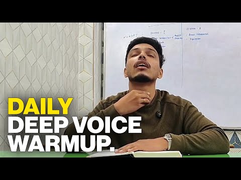 3 Easy Exercises for Deep Voice (for Indians)