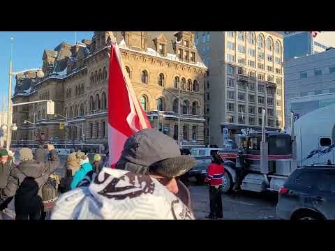 Freedom Convoy' Ottawa: Trucks Blare Horns on Parliament Hill