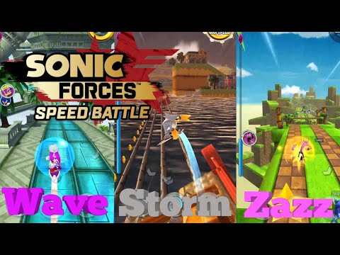 Sonic Forces: Speed Battle - Wave, Storm and Zazz Gameplay!