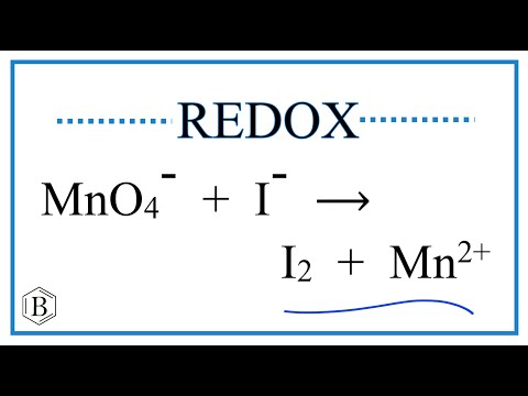 Balance the Redox Reaction for   MnO4-   +   I-    →    I2   +   Mn 2+