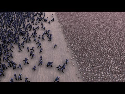 100 THANOS vs 90000 CHICKENS - Ultimate Epic Battle Simulator