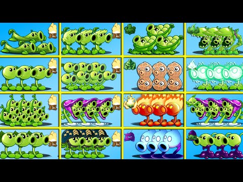 16 Pair PEA & MINT Plants Battlez - Who Will Win? - PvZ 2 Team Plant vs Team Plant