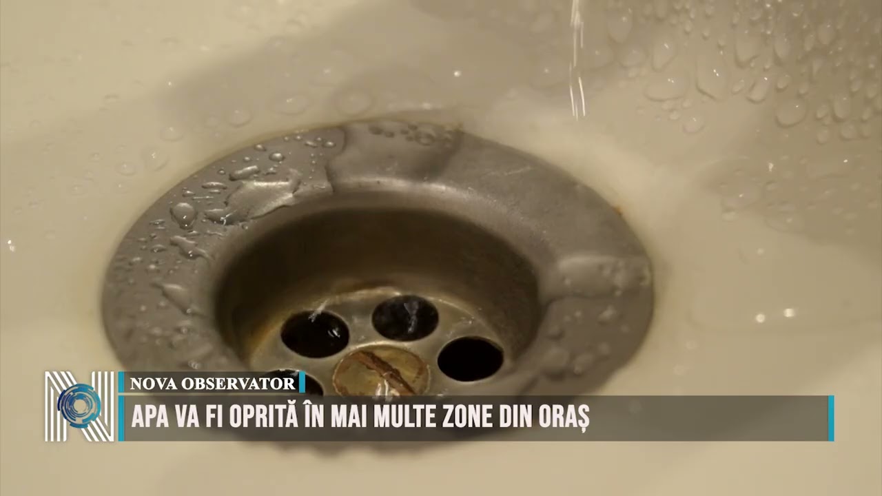 Apa va fi oprită în mai multe zone din oraș