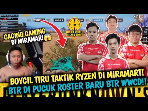 Ganas BTR Di Pucuk Roster Baru BTR WWCD‼️Menarik Boycil Tiru Taktik Ryzen Di Miramart!😱Pubg Mobile