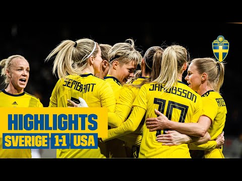 1-1 mot USA på Friends Arena! | Highlights Sverige-USA 1-1 | 10 april 2021