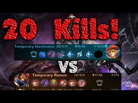 20 KILL KESTREL VS 20 KILL TAKA!// Vainglory 5v5
