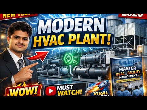 Modern HVAC Plant Explained 🔥 | Chiller COP, AHU CFM, Cooling Tower performance BMS Full Tour (2026)