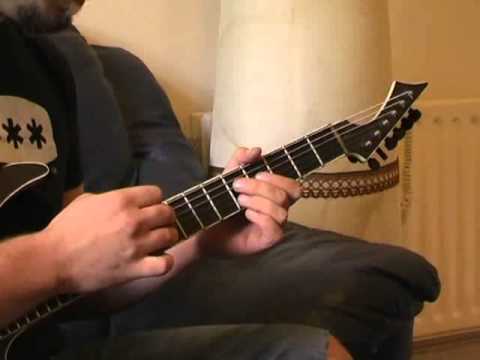 Modern metal guitar with Pin from Sikth