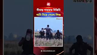 সীমান্ত পাহারায় বিজিবি, তৃষ্ণা মেটাতে পানি নিয়ে গেলো শিশুটি | Daily Sakalbela