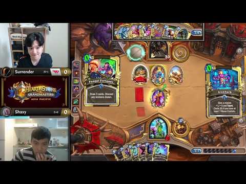 Surrender vs Shaxy - Group A Initial - Hearthstone Grandmasters Asia-Pacific 2020 Season 1 - Week 2