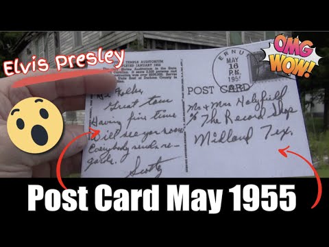 Elvis Presley Post Card dropped May 1955 Ernul North Carolina The Spa Guy