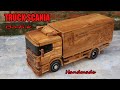 How To Make An RC Scania Batik Truck From Wood
