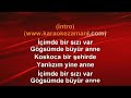 Barış Akarsu   Annem   2008 TÜRKÇE KARAOKE