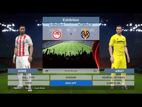 Olympiacos FC vs Villarreal CF, Georgios Karaiskakis, PES 2016, PRO EVOLUTION SOCCER 2016, Konami