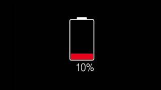 Battery low status with feeling