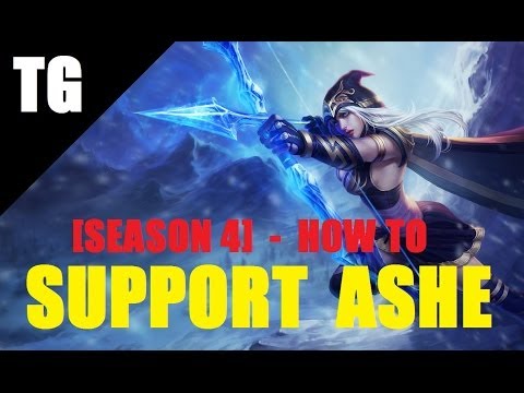 How to SUPPORT ASHE - League of Legends: Full Gameplay/Commentary