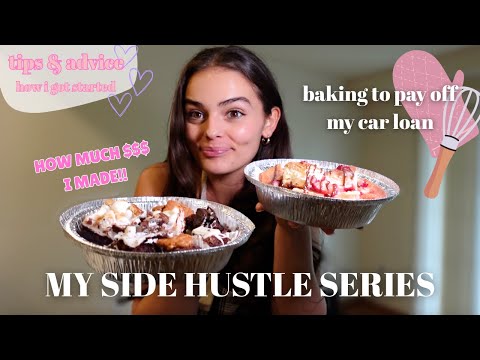 VLOG: HOW I STARTED MY BAKING SIDE HUSTLE + baking to pay off my $10,000 car loan + my tips & advice