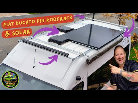DIY Campervan Roof Rack & Solar Install under £250!
