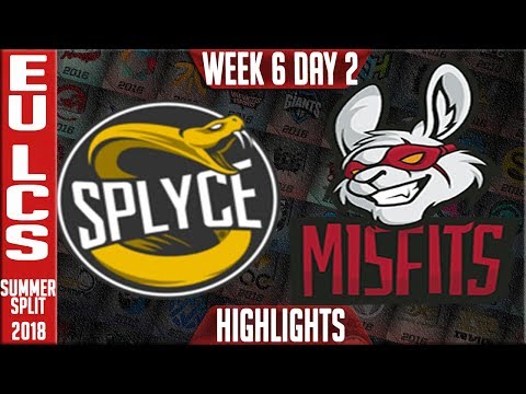 SPY vs MSF Highlights | EU LCS Summer 2018 Week 6 Day 2 | Splyce vs Misfits