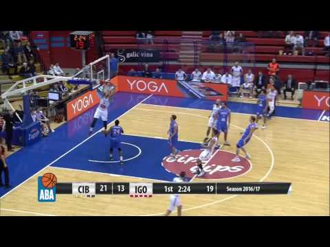 Great assist by Scottie Reynolds (Cibona - Igokea, 18.12.2016)