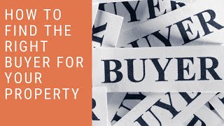 How to find the right buyer for your commercial property
