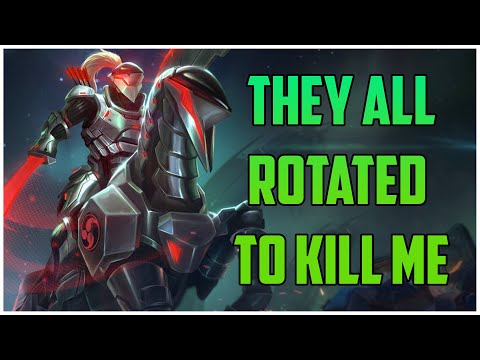 THEY ALL ROTATED TO KILL ME! HACHIMAN RANKED SMITE S9