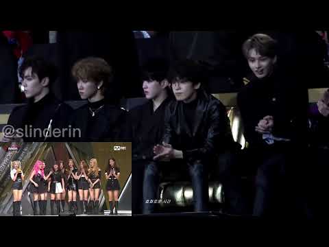 Seventeen reaction Momoland's speech in MAMA 2018 Hongkong - THE8 & JUN SHOCKED BY AHIN'S CHINESE