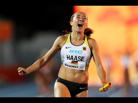 Women's 4x100m Final at 2017 World Relays in Bahamas