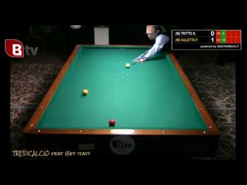 AULETTA vs TRITTO - 6^PROVA BILIARDO BTP 2016 VARESE