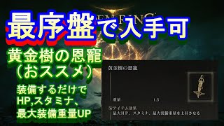 【エルデンリング】おすすめ～黄金樹の恩寵～入手方法