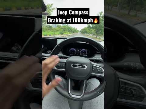 2022 Jeep Compass Trailhawk Brake test at 100kmph #shorts