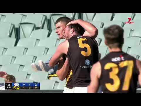 Prelim Final Hostplus SANFL Snapshot - Glenelg's Matt Allen goals on 2nd chance