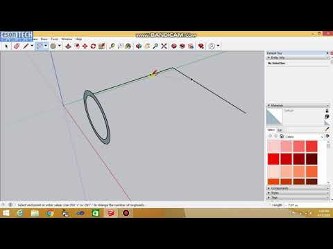 Elbow pipe in sketchup