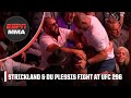 Sean Strickland and Dricus Du Plessis get into fight in crowd at UFC 296 | ESPN MMA