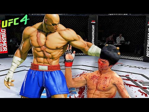 Bruce Lee vs. Tiger Sagat | Street Fighter (EA sports UFC 4)