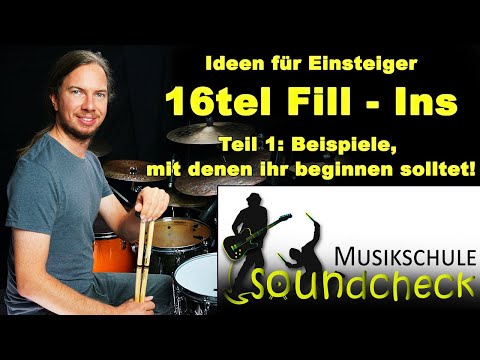 16tel Fill-Ins zum Einstieg am Schlagzeug - Fills, die ihr am Drumset gut gebrauchen könnt!