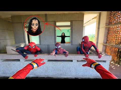 SPIDER-MAN Squad Confronts SERBIAN DANCING LADY in an ABANDONED ZONE ( Horror Action POV )