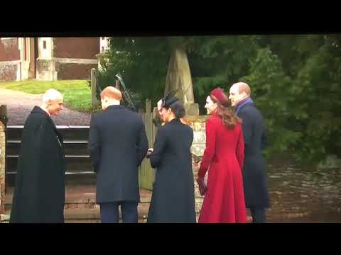 Queen & British Royal Family Arrive At church | Christmas Day Morning 2018