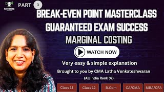 Break-Even Point Simplified | Practical Guide for Exam Success in less