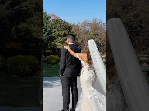 Our first look 🥺💍 #shorts #firstlook #wedding #bride #bridal #marriage #emotional