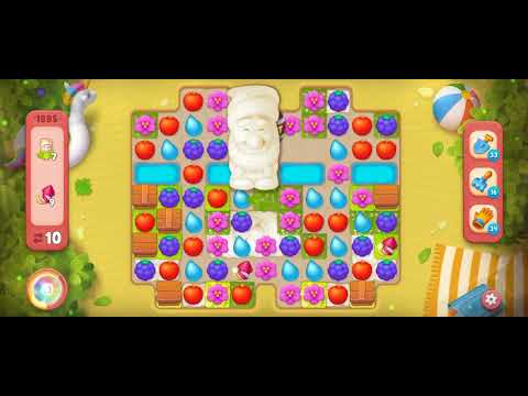 Gardenscapes Level 1885 [No booster] [Hard Level] #androidgameplay #gardenscapesgame #tranding