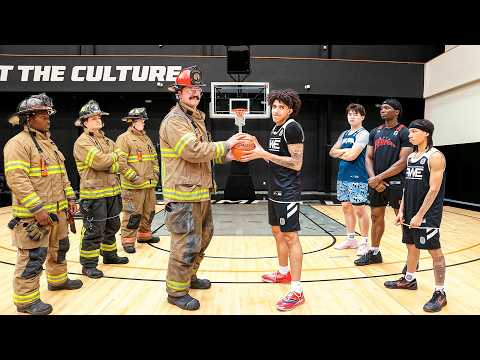 Firefighters vs D1 Hoopers (Who's Stronger?)