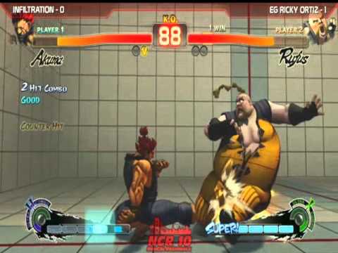 NorCal Regionals #10 SSF4 AE 2012 Grand Final  Infiltration vs Ricky Ortiz