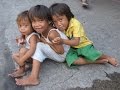 Pathetic street children . Poor children of the ...
